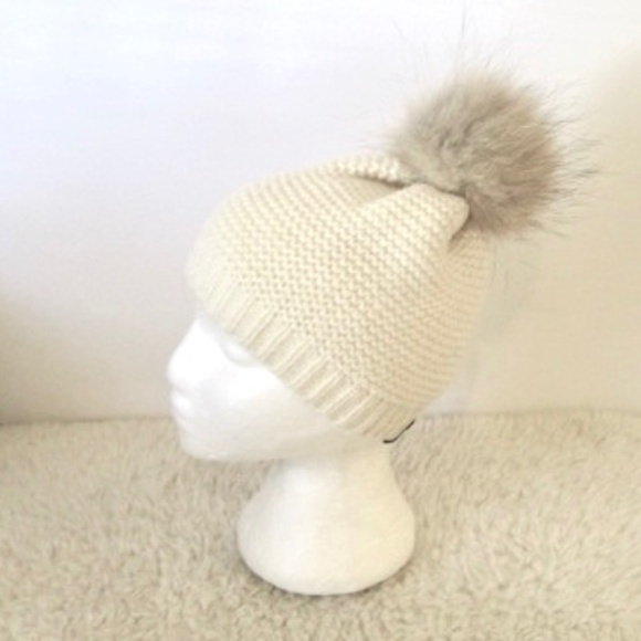 Rudsak Knit Beanie With Fur Pom Pom - Picture 2 of 11